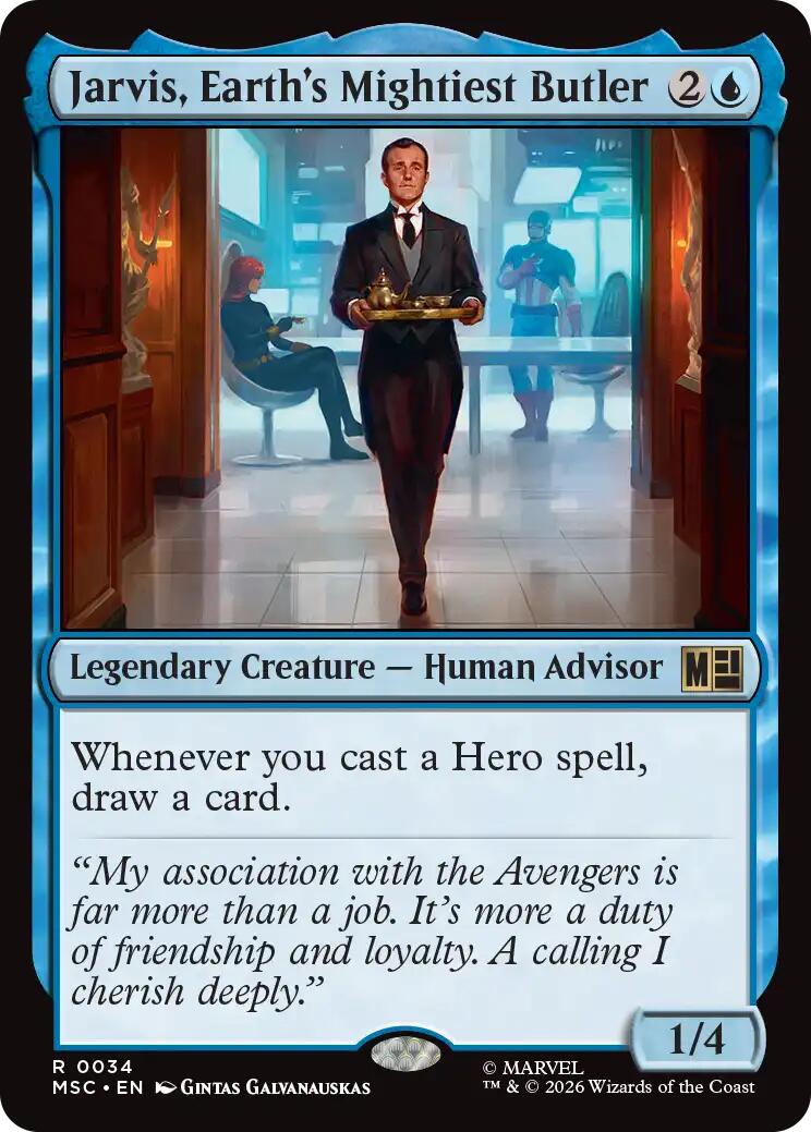 Jarvis, Earth's Mightiest Butler (Surge Foil) [Marvel Super Heroes Commander] | Gamers Paradise