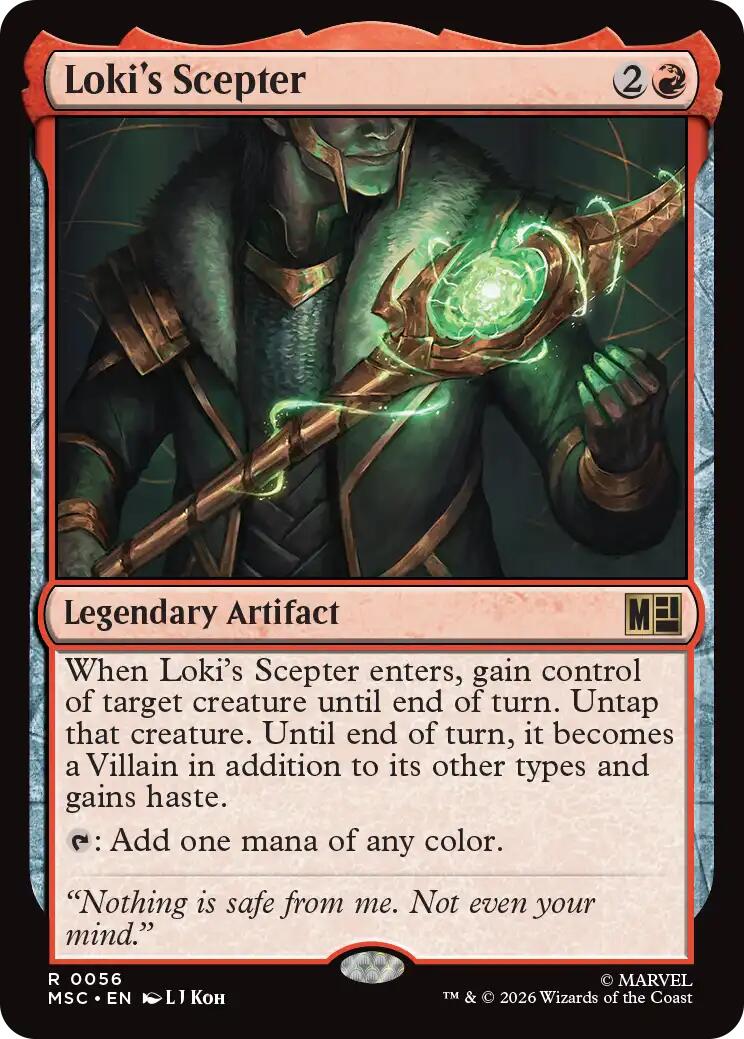 Loki's Scepter (Surge Foil) [Marvel Super Heroes Commander] | Gamers Paradise