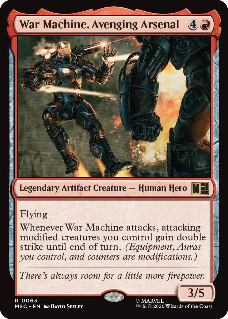 War Machine, Avenging Arsenal (Surge Foil) [Marvel Super Heroes Commander] | Gamers Paradise