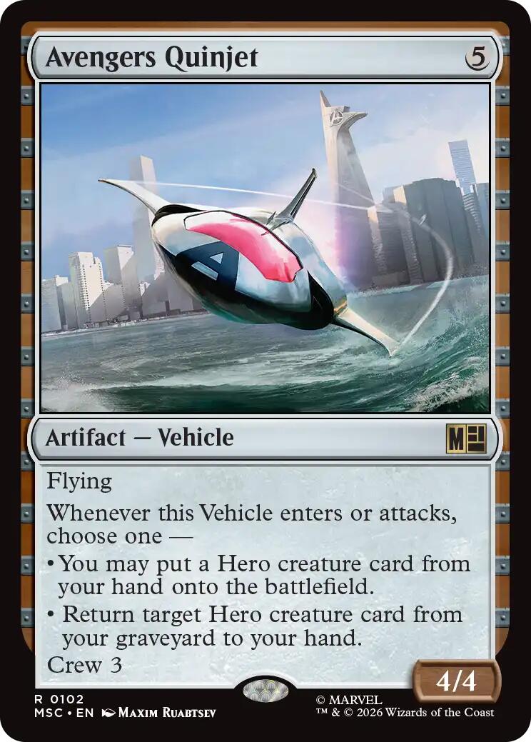 Avengers Quinjet (Surge Foil) [Marvel Super Heroes Commander] | Gamers Paradise