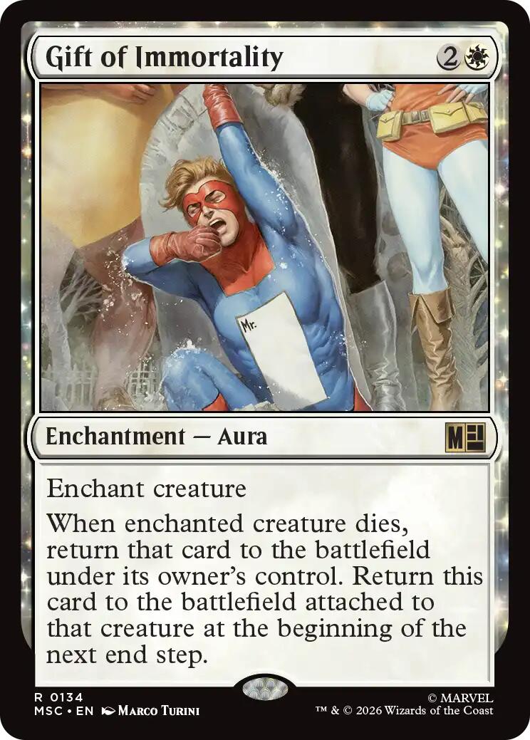 Gift of Immortality (Surge Foil) [Marvel Super Heroes Commander] | Gamers Paradise