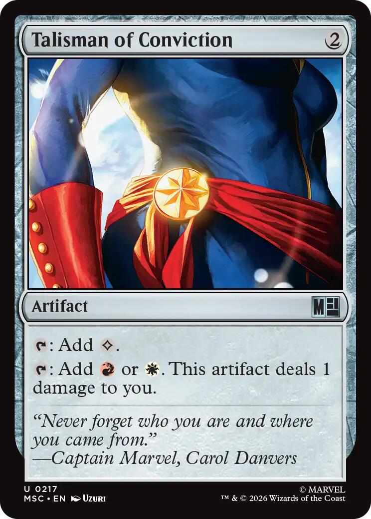 Talisman of Conviction (Surge Foil) [Marvel Super Heroes Commander] | Gamers Paradise