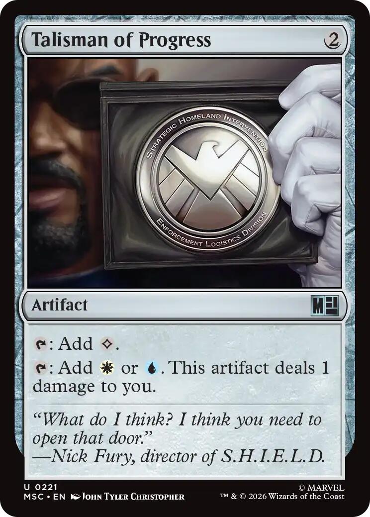 Talisman of Progress (Surge Foil) [Marvel Super Heroes Commander] | Gamers Paradise