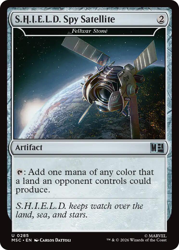S.H.I.E.L.D. Spy Satellite - Fellwar Stone (Surge Foil) [Marvel Super Heroes Commander] | Gamers Paradise