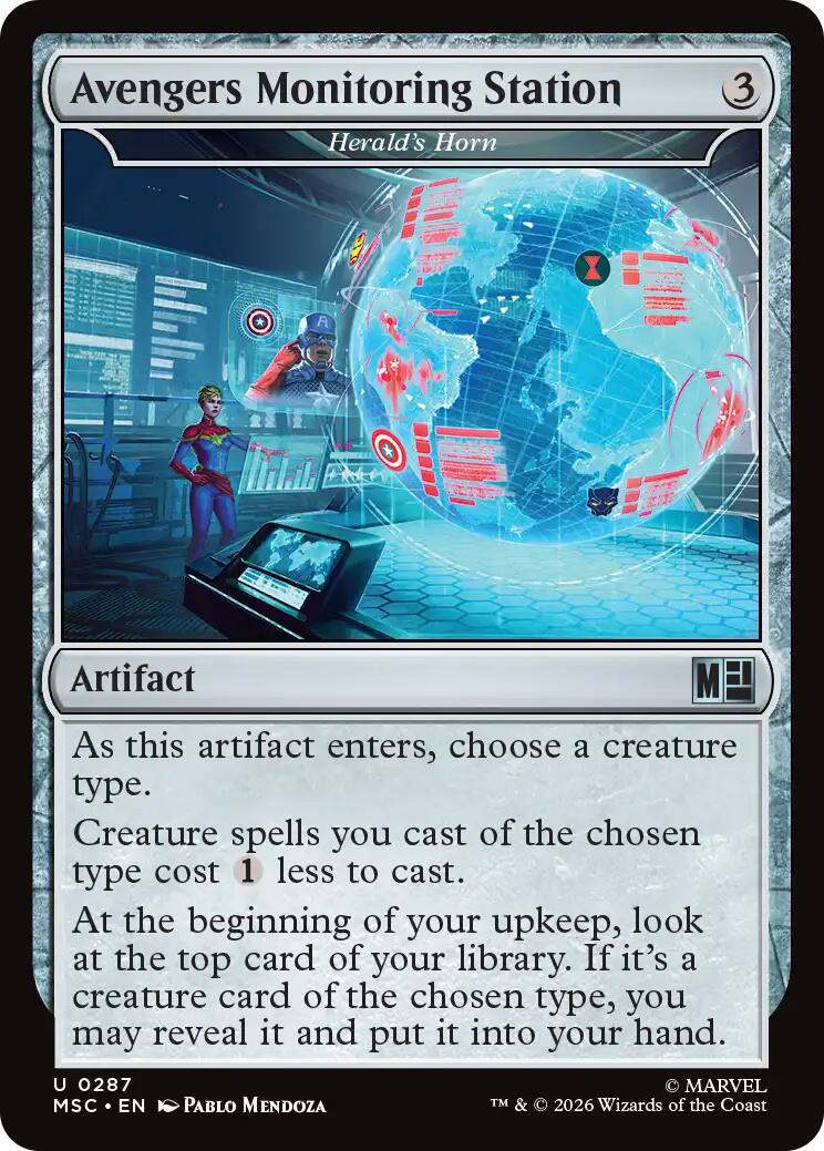 Avengers Monitoring Station - Herald's Horn (Surge Foil) [Marvel Super Heroes Commander] | Gamers Paradise
