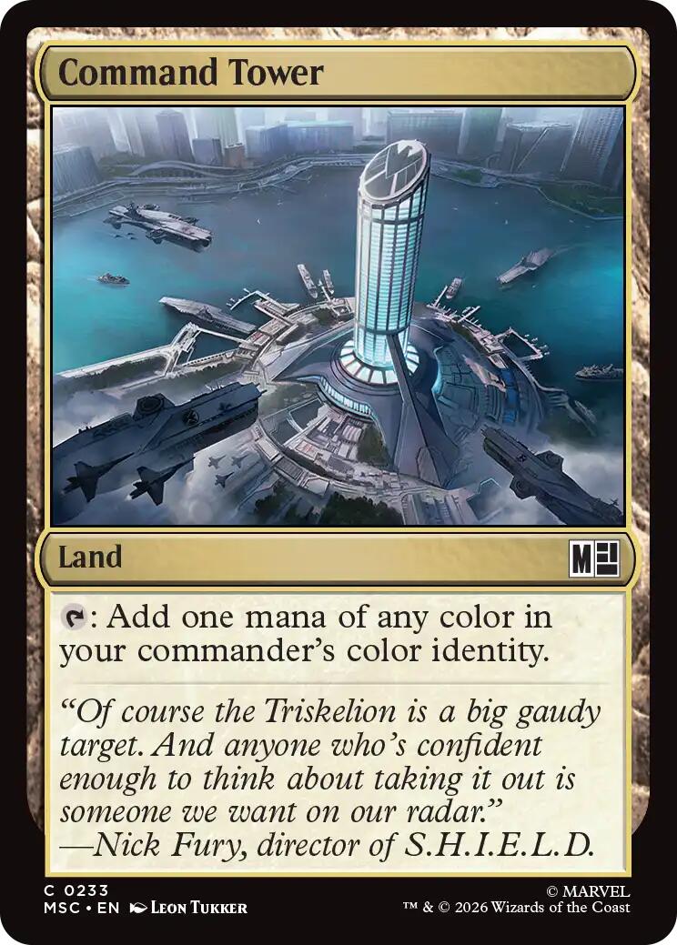 Command Tower (0233) (Surge Foil) [Marvel Super Heroes Commander] | Gamers Paradise