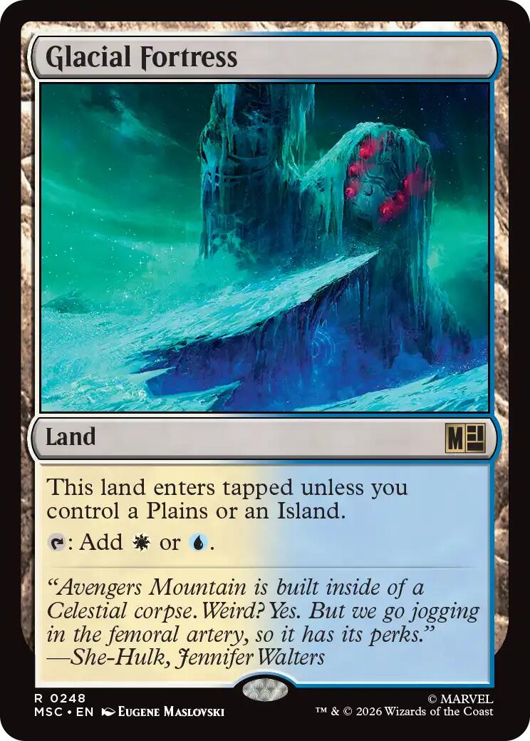 Glacial Fortress (Surge Foil) [Marvel Super Heroes Commander] | Gamers Paradise