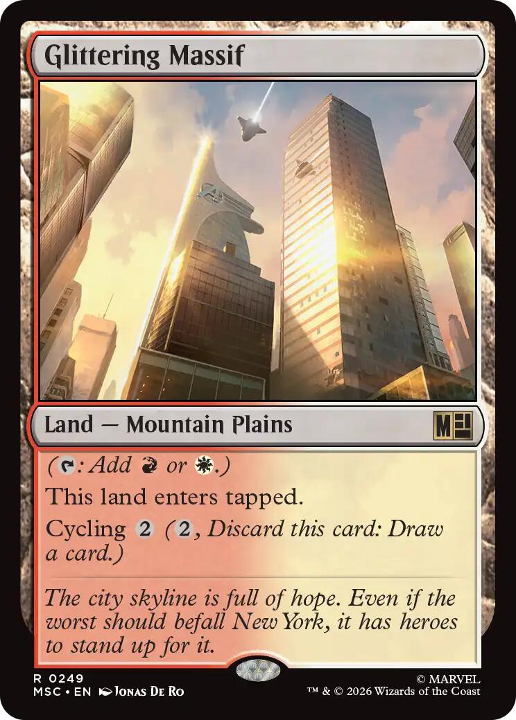 Glittering Massif (Surge Foil) [Marvel Super Heroes Commander] | Gamers Paradise