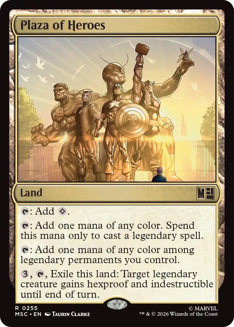 Plaza of Heroes (Surge Foil) [Marvel Super Heroes Commander] | Gamers Paradise