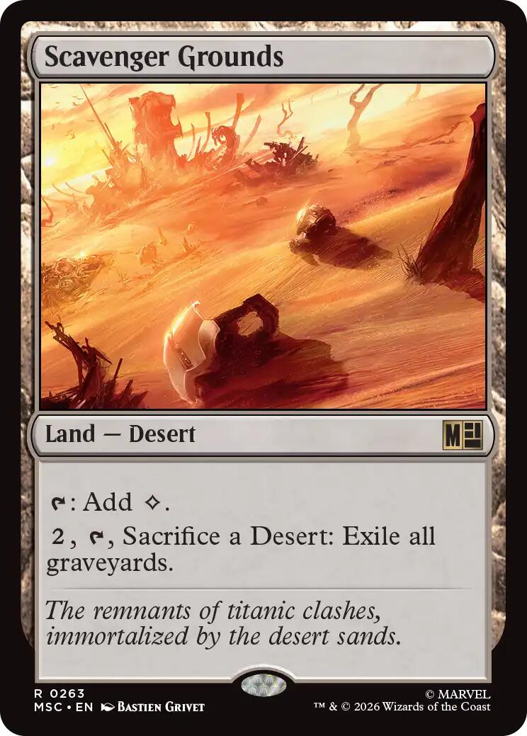 Scavenger Grounds (Surge Foil) [Marvel Super Heroes Commander] | Gamers Paradise