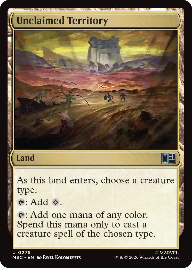 Unclaimed Territory (Surge Foil) [Marvel Super Heroes Commander] | Gamers Paradise