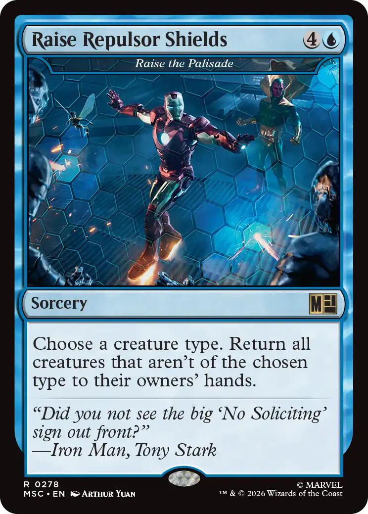 Raise Repulsor Shields - Raise the Palisade (Surge Foil) [Marvel Super Heroes Commander] | Gamers Paradise