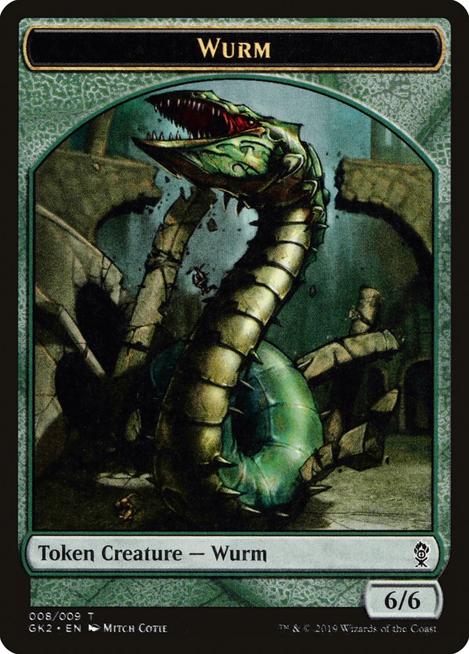 Saproling // Wurm Double-Sided Token [Ravnica Allegiance Guild Kit Tokens] | Gamers Paradise