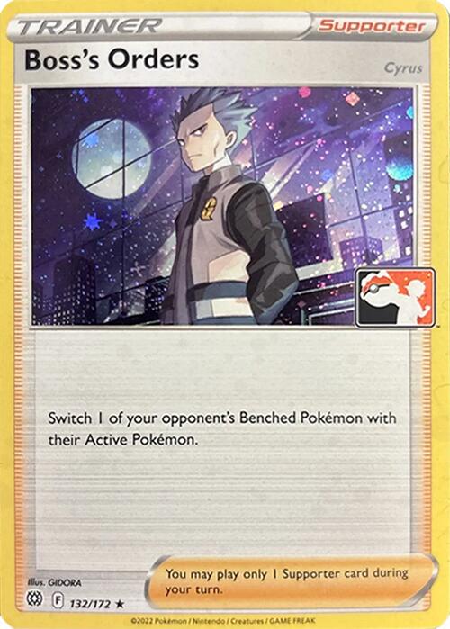Boss's Orders [Cyrus] - 132/172 (Cosmos Holo) [Prize Pack Series Three] | Gamers Paradise