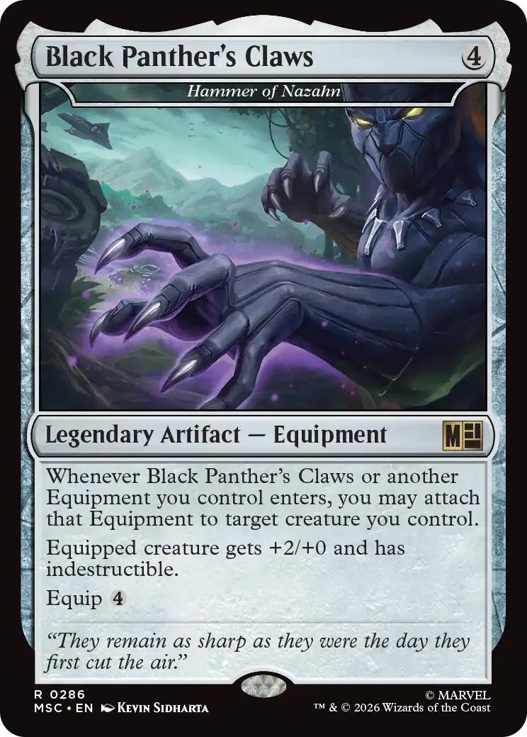 Black Panther's Claws - Hammer of Nazahn (Surge Foil) [Marvel Super Heroes Commander] | Gamers Paradise