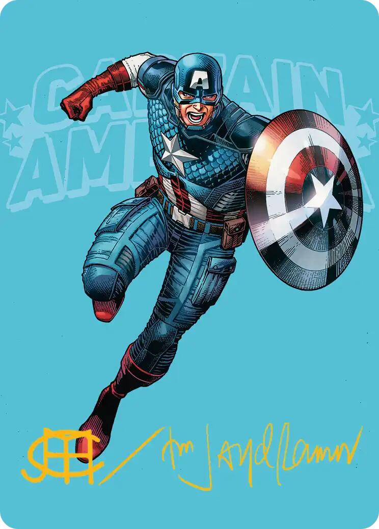 Captain America, Super-Soldier Art Card (Gold-Stamped Signature) [Marvel Super Heroes Art Series] | Gamers Paradise