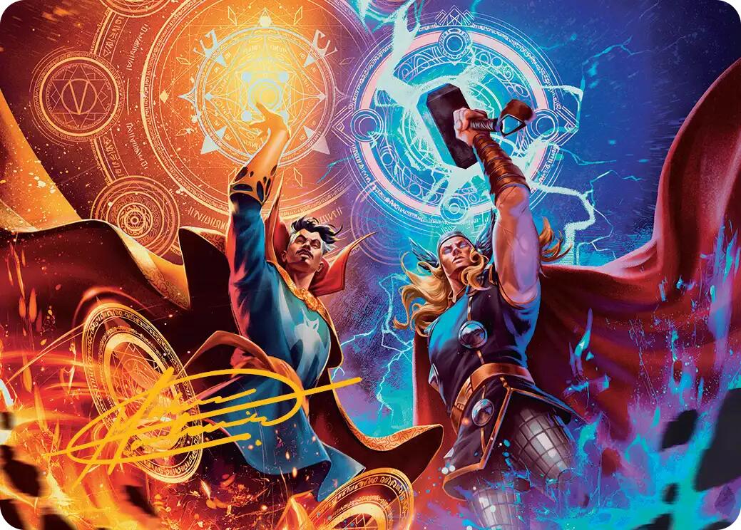 We Say Thee Nay! Art Card (Gold-Stamped Signature) [Marvel Super Heroes Art Series] | Gamers Paradise