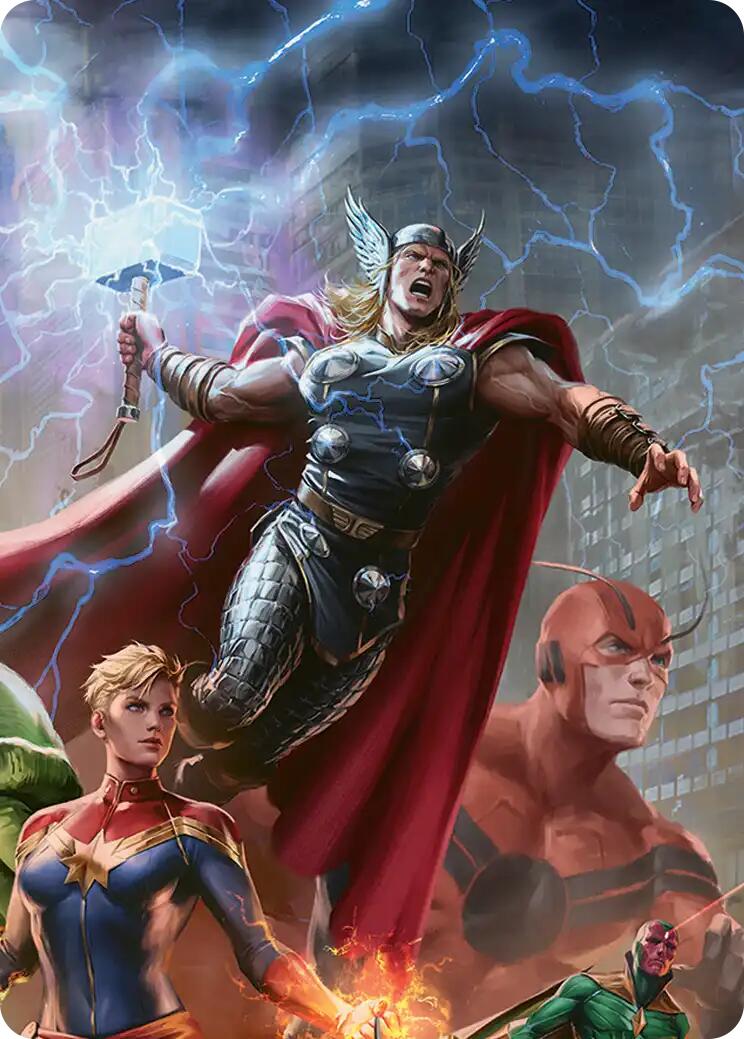 Thor, Guardian of Midgard Art Card [Marvel Super Heroes Art Series] | Gamers Paradise
