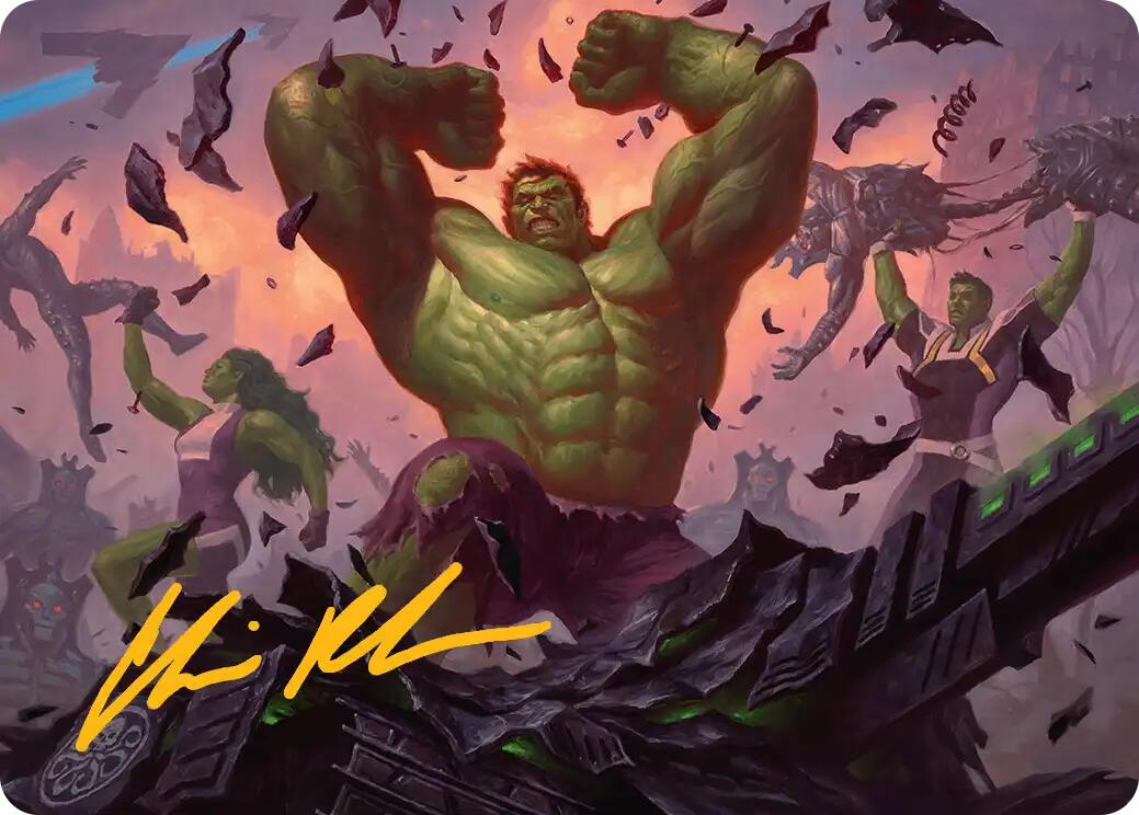 HULK SMASH! Art Card (Gold-Stamped Signature) [Marvel Super Heroes Art Series] | Gamers Paradise