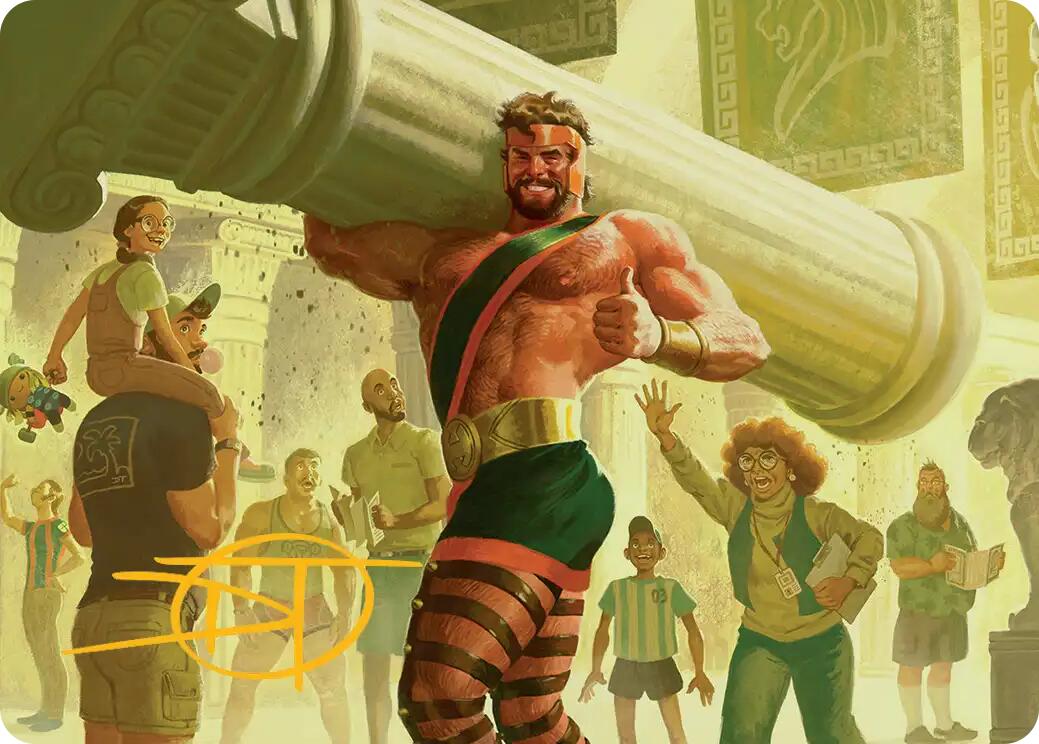 Hercules, Prince of Power Art Card (Gold-Stamped Signature) [Marvel Super Heroes Art Series] | Gamers Paradise