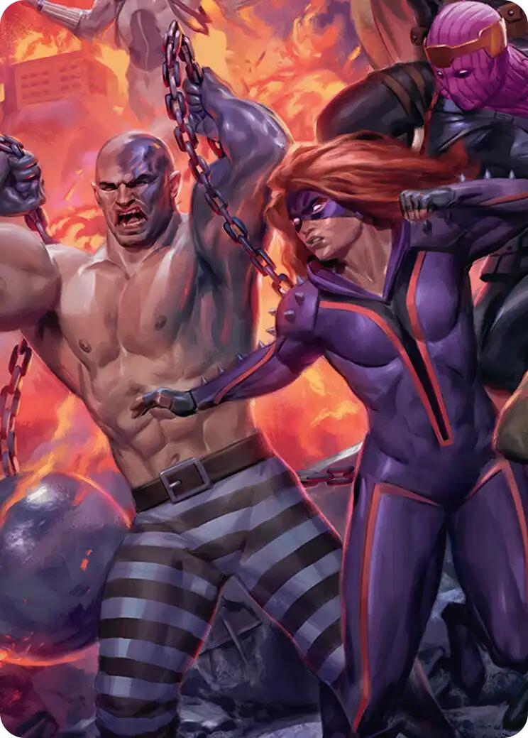Absorbing Man and Titania Art Card [Marvel Super Heroes Art Series] | Gamers Paradise
