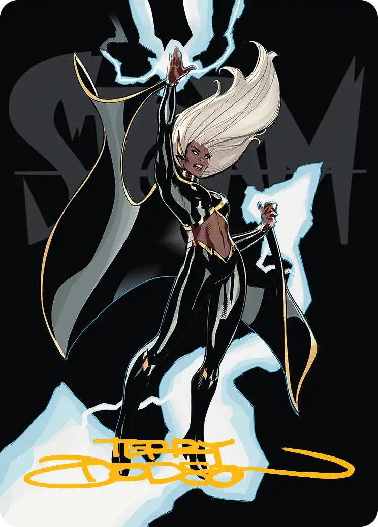 Storm, Windrider Art Card (Gold-Stamped Signature) [Marvel Super Heroes Art Series] | Gamers Paradise