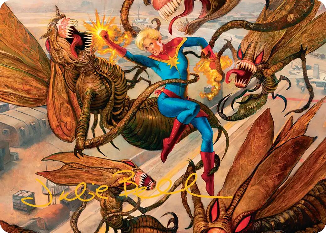 Captain Marvel, Apex Avenger Art Card (Gold-Stamped Signature) [Marvel Super Heroes Art Series] | Gamers Paradise