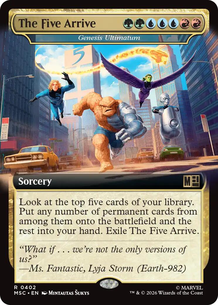 The Five Arrive - Genesis Ultimatum (Extended Art) [Marvel Super Heroes Commander] | Gamers Paradise