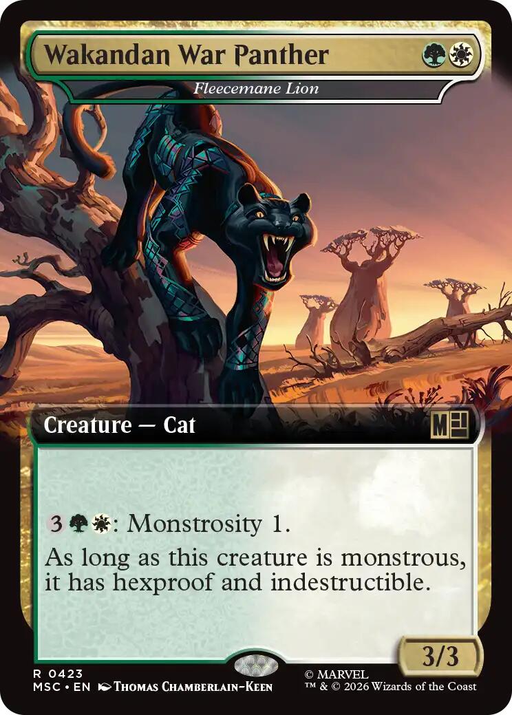 Wakandan War Panther - Fleecemane Lion (Extended Art) [Marvel Super Heroes Commander] | Gamers Paradise