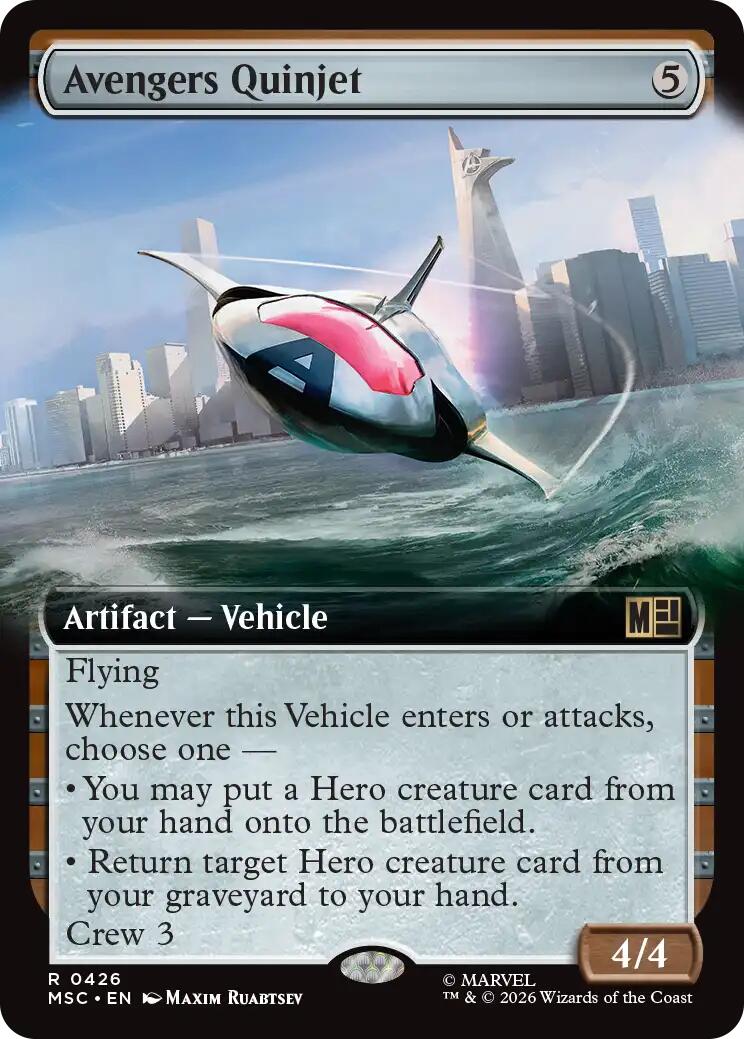Avengers Quinjet (Extended Art) [Marvel Super Heroes Commander] | Gamers Paradise