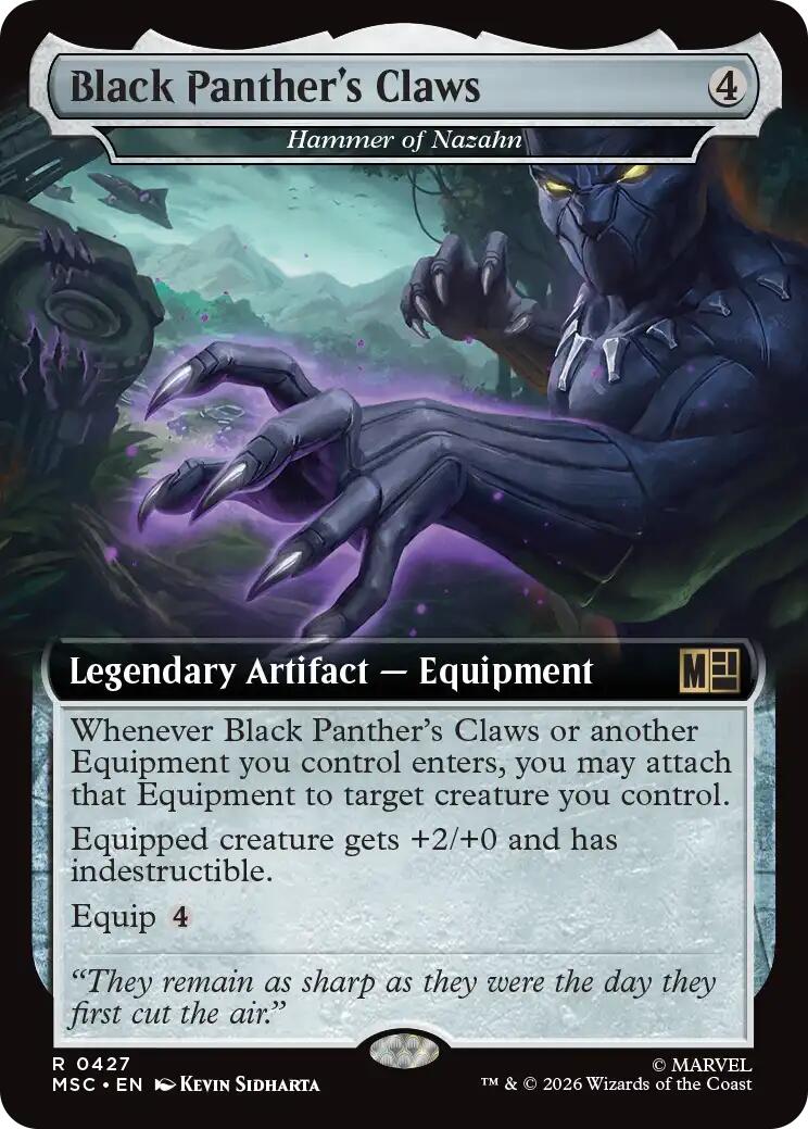 Black Panther's Claws - Hammer of Nazahn (Extended Art) [Marvel Super Heroes Commander] | Gamers Paradise
