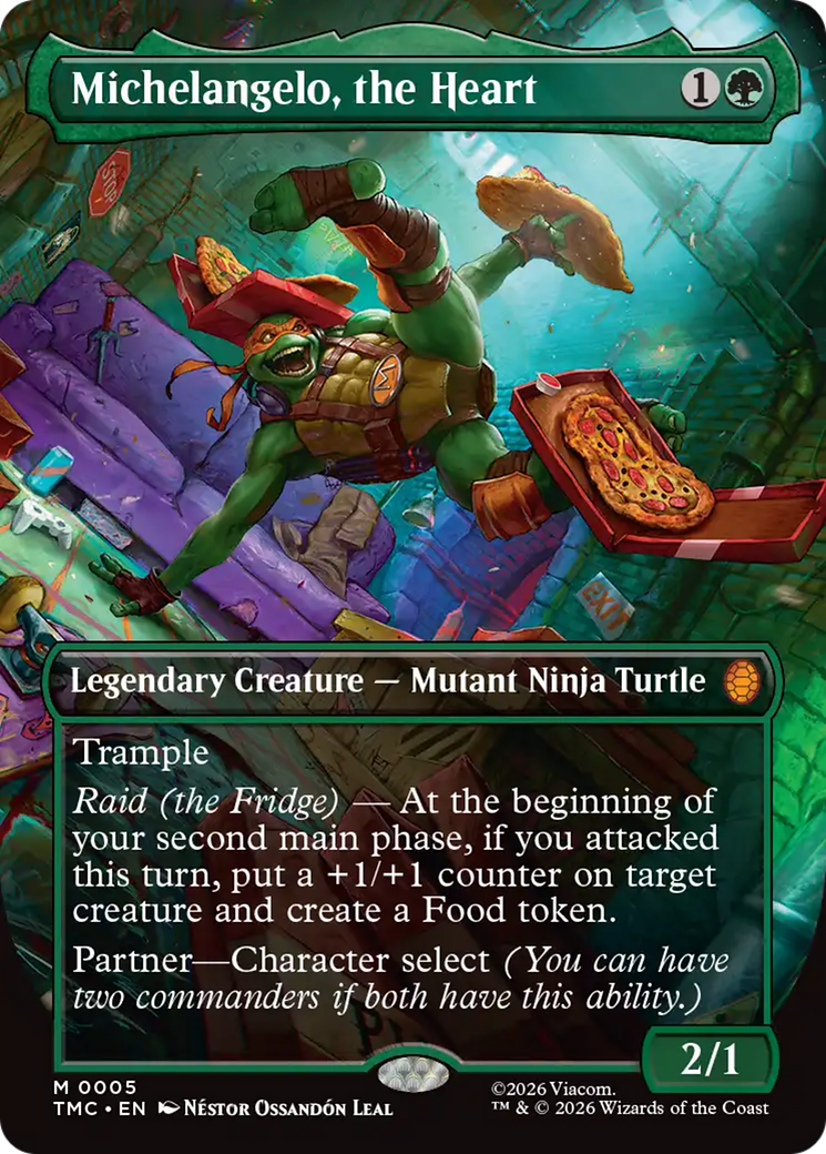 Michelangelo, the Heart (Borderless) [Teenage Mutant Ninja Turtles Commander] | Gamers Paradise