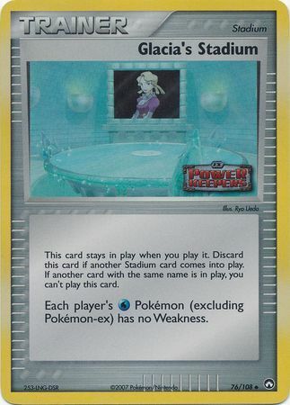 Glacia's Stadium (76/108) (Stamped) [EX: Power Keepers] | Gamers Paradise