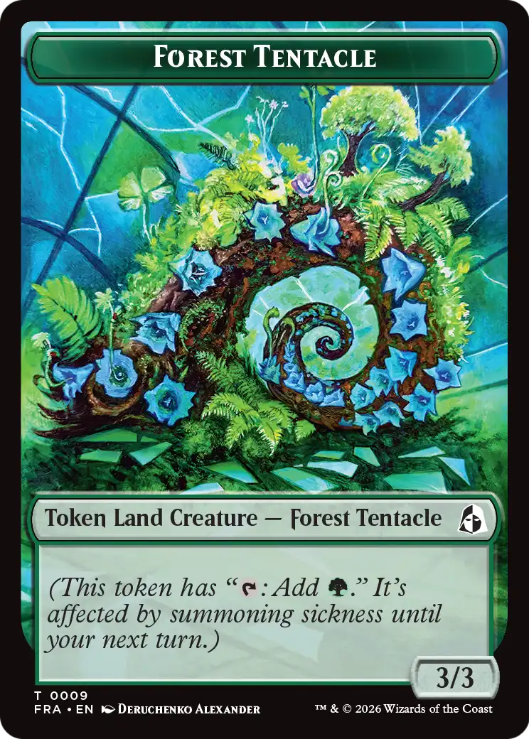 Forest Tentacle // Beast Double-Sided Token [Reality Fracture Tokens] | Gamers Paradise