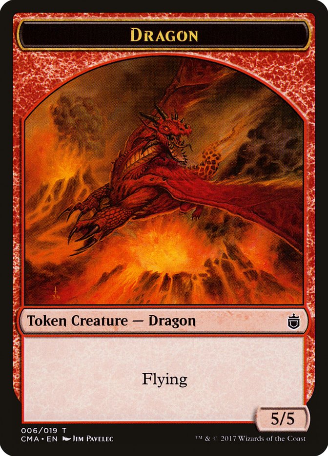 Dragon Token [Commander Anthology Tokens] | Gamers Paradise