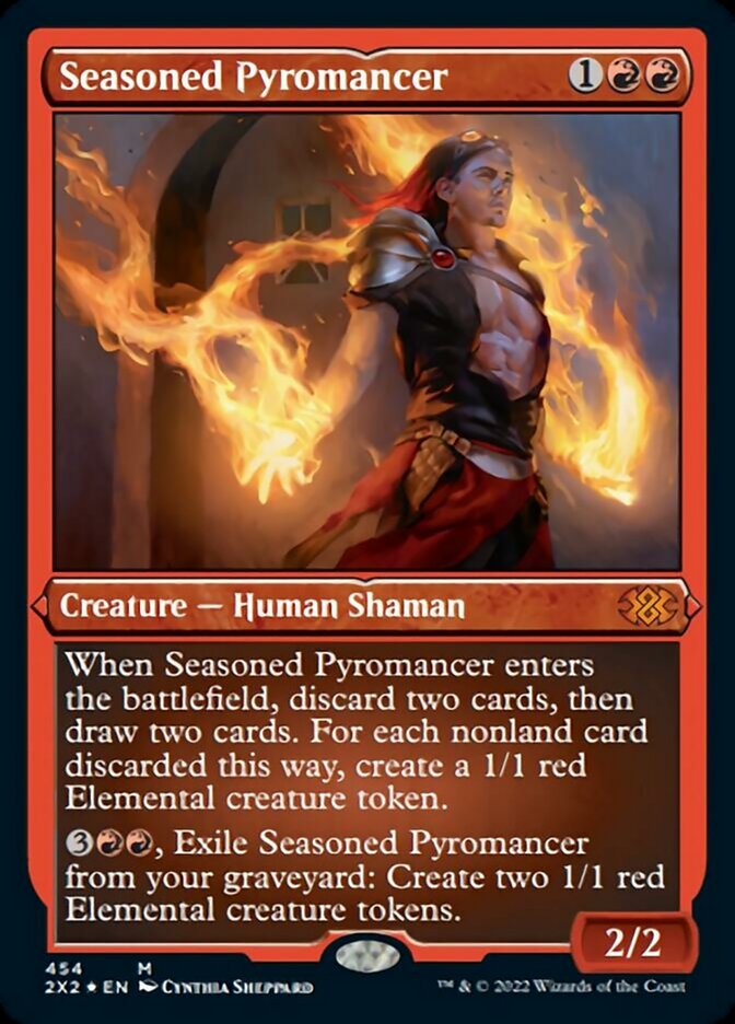 Seasoned Pyromancer (Foil Etched) [Double Masters 2022] | Gamers Paradise