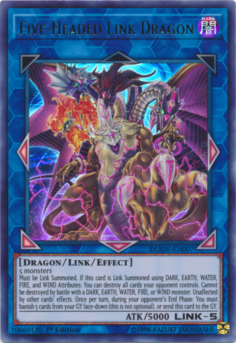 Five-Headed Link Dragon [DUOV-EN007] Ultra Rare | Gamers Paradise