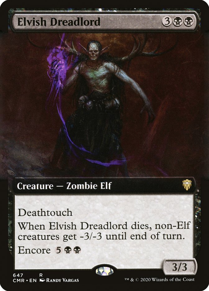 Elvish Dreadlord (Extended Art) [Commander Legends] | Gamers Paradise