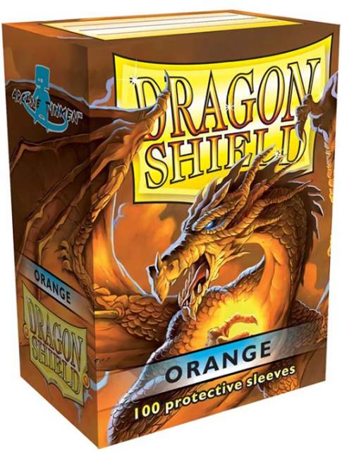 Dragon Shield: Standard 100ct Sleeves - Orange (Classic) (Older Box Art) | Gamers Paradise