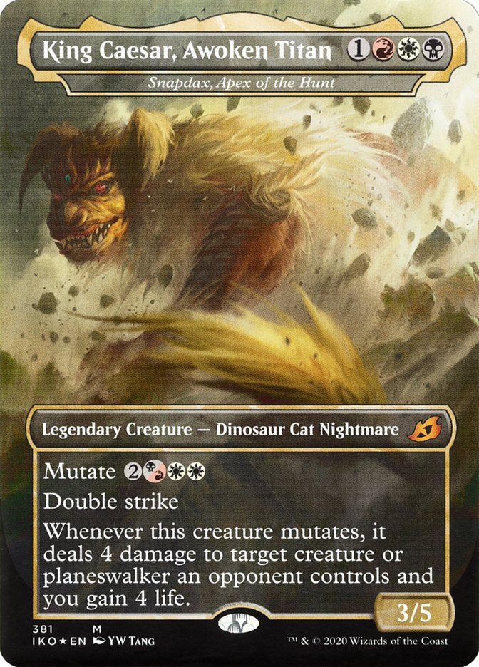 Snapdax, Apex of the Hunt - King Caesar, Awoken Titan (Godzilla Series) [Ikoria: Lair of Behemoths] | Gamers Paradise