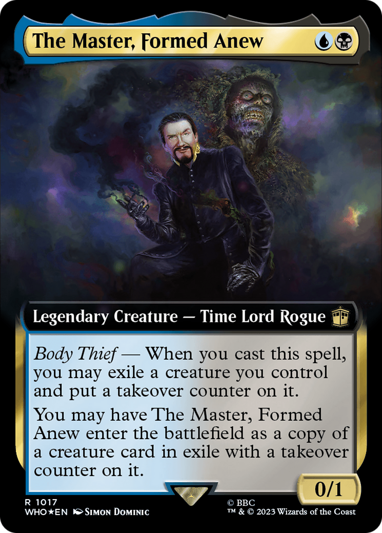 The Master, Formed Anew (Extended Art) (Surge Foil) [Doctor Who] | Gamers Paradise