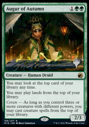 Augur of Autumn (Promo Pack) [Innistrad: Midnight Hunt Promos] | Gamers Paradise