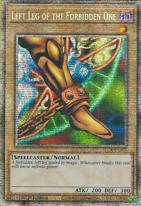 Left Leg of the Forbidden One [BLCR-EN103] Starlight Rare | Gamers Paradise