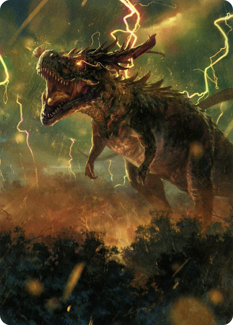 Thrasta, Tempest's Roar Art Card (42) [Modern Horizons 2 Art Series] | Gamers Paradise