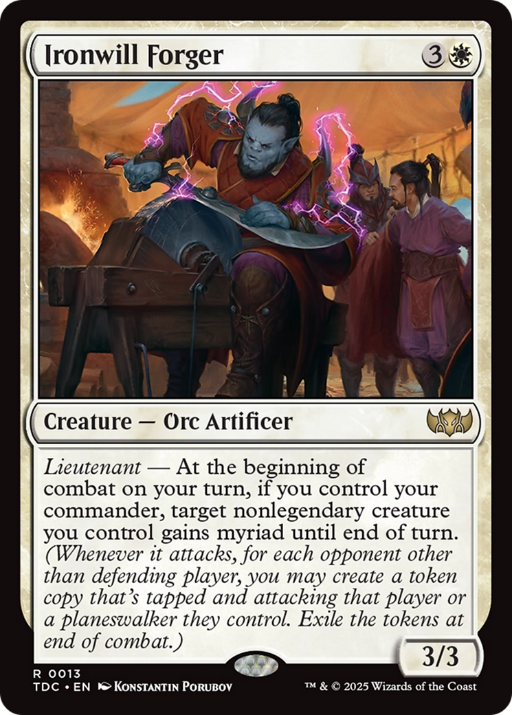 Ironwill Forger [Tarkir: Dragonstorm Commander] | Gamers Paradise