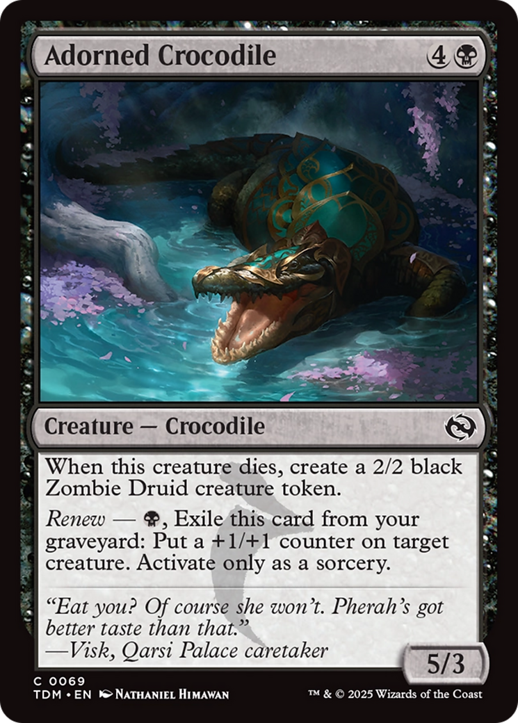 Adorned Crocodile [Tarkir: Dragonstorm] | Gamers Paradise