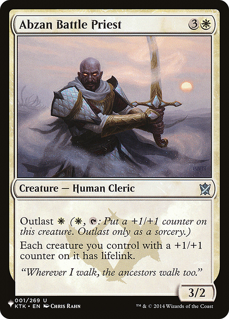 Abzan Battle Priest [The List Reprints] | Gamers Paradise