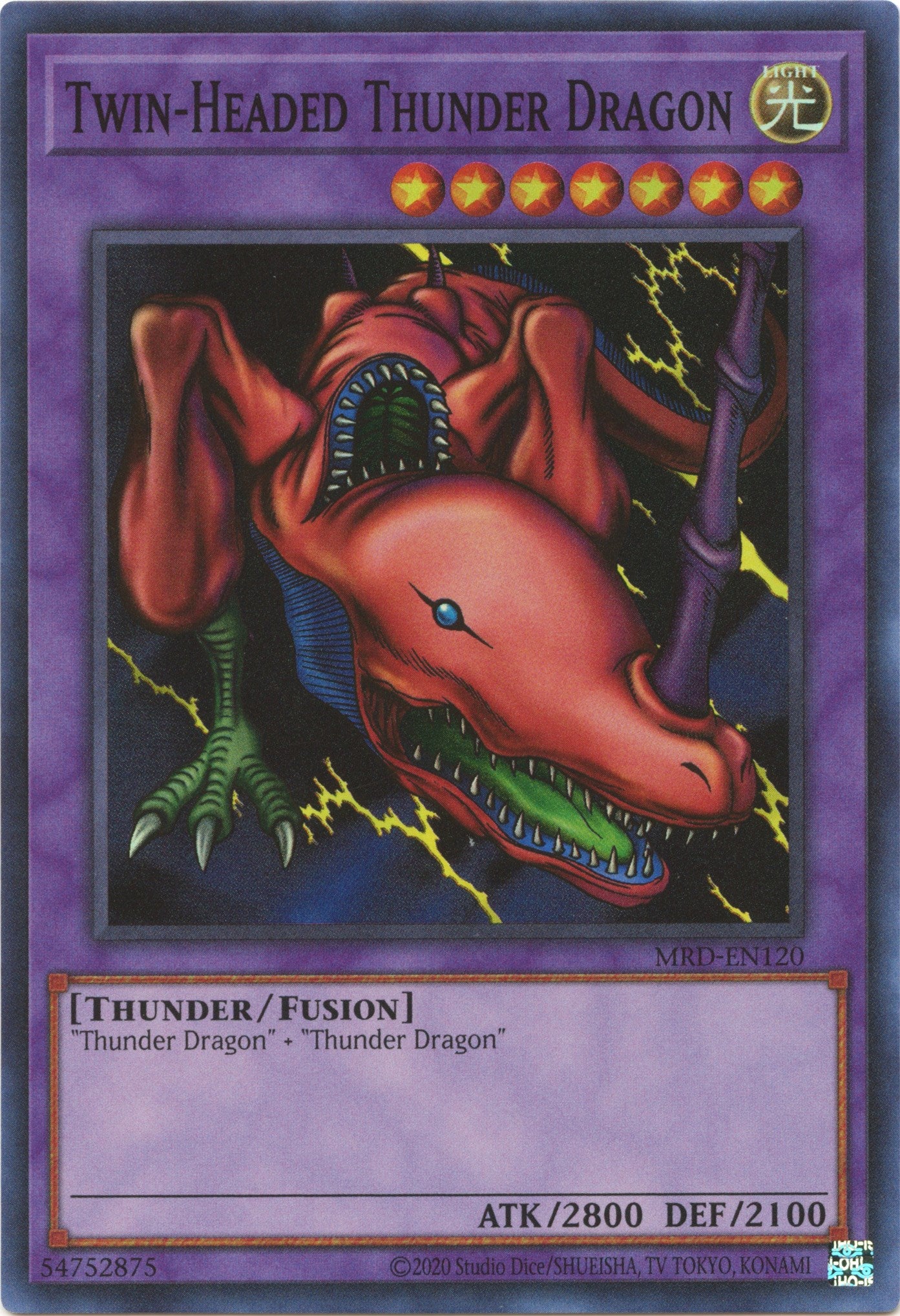 Twin-Headed Thunder Dragon (25th Anniversary) [MRD-EN120] Super Rare | Gamers Paradise