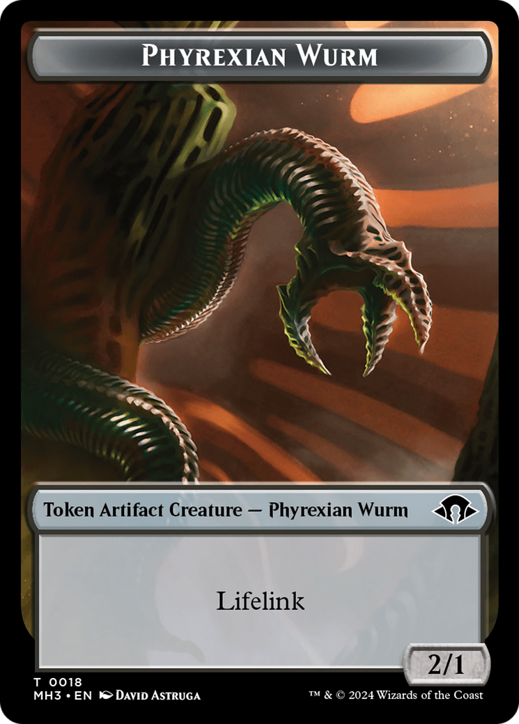 Eldrazi Spawn // Phyrexian Wurm (0018) Double-Sided Token [Modern Horizons 3 Tokens] | Gamers Paradise