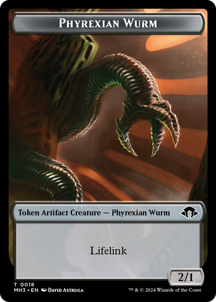 Phyrexian Germ // Phyrexian Wurm (0018) Double-Sided Token [Modern Horizons 3 Tokens] | Gamers Paradise